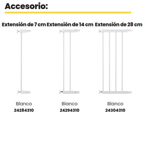 102925-EXTENSION 28 CM BLANCA FLAT - AUTO CLOSE- EASY - ESSENT(3-0)-0