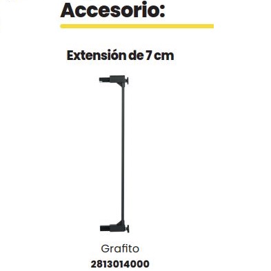 102928-EXTENSION 7 CM. BARERA GRAFITO SIMPLY CLOSE(8-0)-0