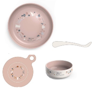 103496-VAJILLA SUAVINEX WONDERLAND ROSA(7-0)-0