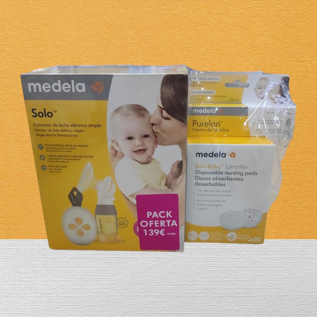 100420-PROMO PACK MEDELA - SOLO + PURELAN + DISCOS(3-0)-0