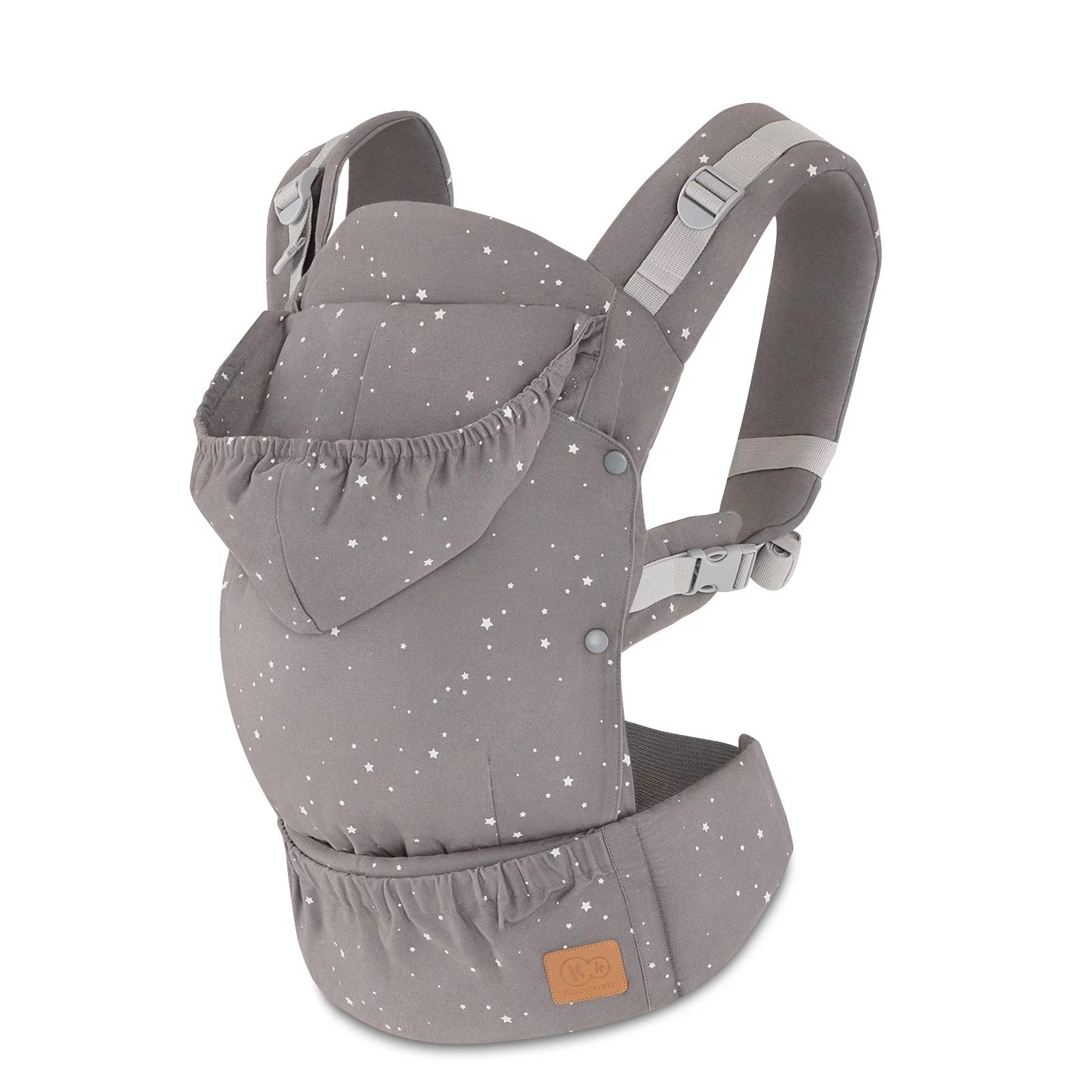 100617-MOCHILA PORTABEBE KINDERKRAFT HUGGY GRIS(3-0)-0