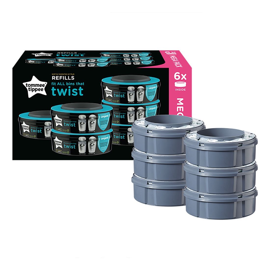 101529-PACK 6 RECAMBIOS CONTENEDOR PAÑALES SANGENIC TWIST(8-1)-0