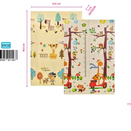 103887-ALFOMBRA JUEGOS 180 X 120 ZEBRA / JIRAFA(1-1)-0