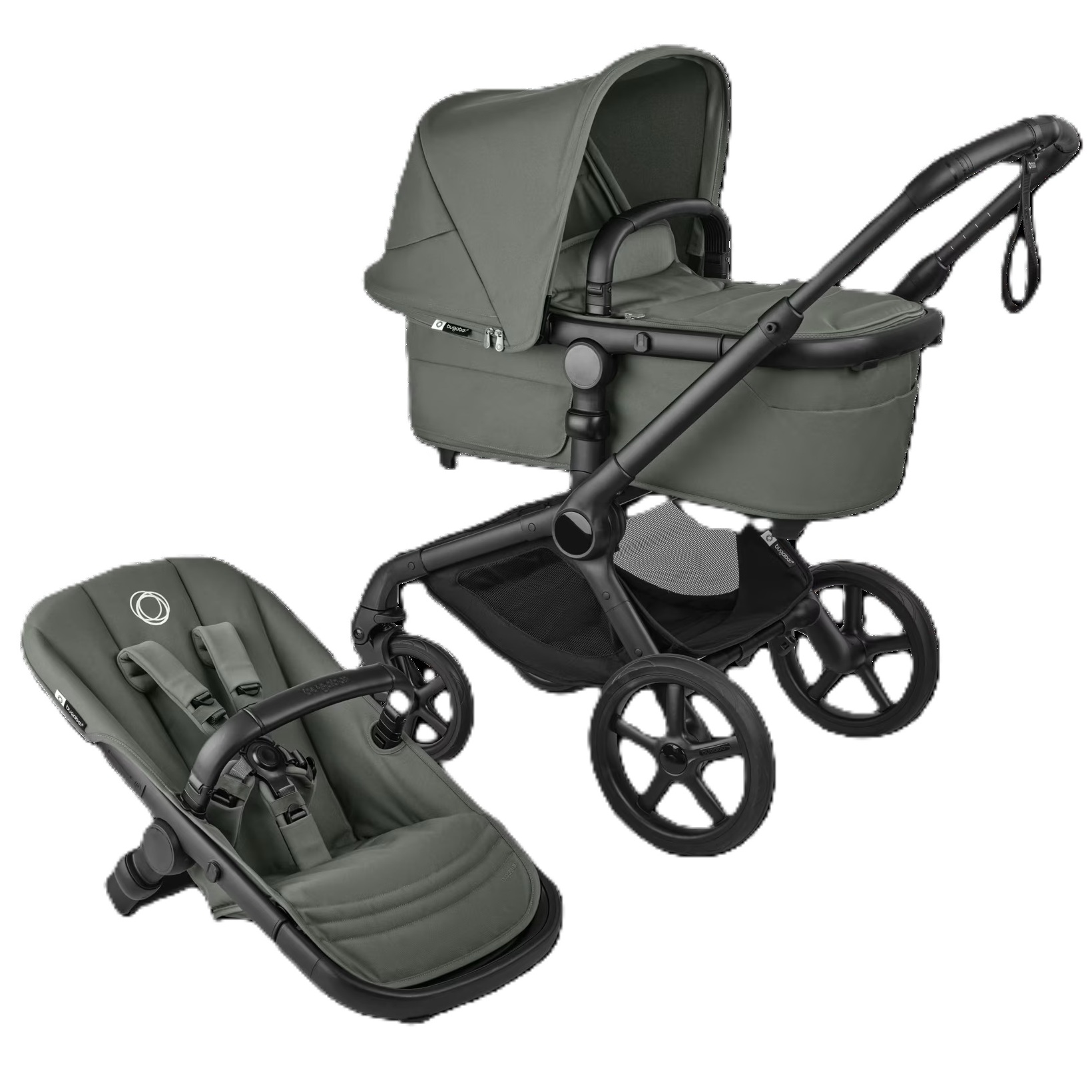 105572-BUGABOO FOX 5 RENEW NEGRO - FOREST GREEN COMPLET(1-0)-0