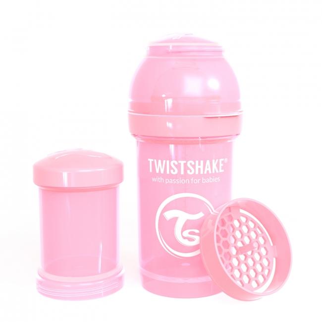 87234-TWISTSHAKE BIBERON ANTICOLICO 180ML ROSA PASTEL(2-0)-0