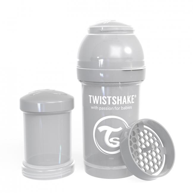 87236-TWISTSHAKE BIBERON ANTICOLICO 180ML GRIS PASTEL(4-0)-0