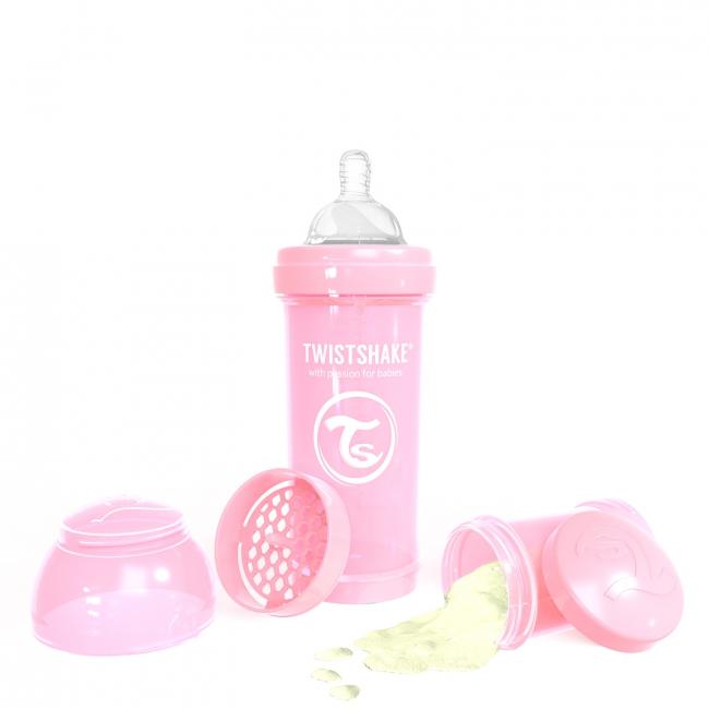 87237-TWISTSHAKE BIBERON ANTICOLICO 260 ML ROSA PASTEL(1-0)-1