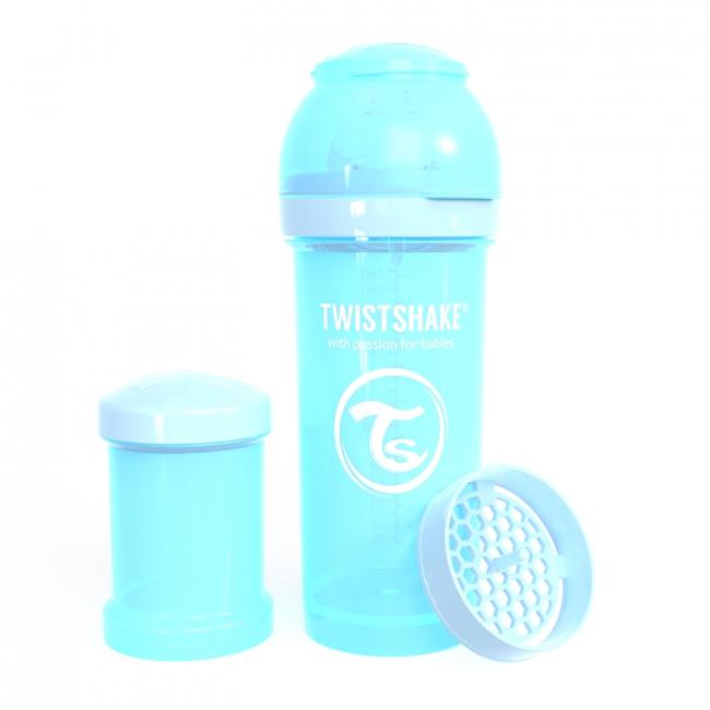 87238-TWISTSHAKE BIBERON ANTICOLICO 260 ML AZUL PASTEL(4-0)-0