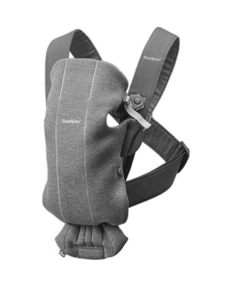 88633-MOCHILA BABYJORN MINI 3-11 KG. GRIS OSCUR0 3D JERSEY(2-0)-0