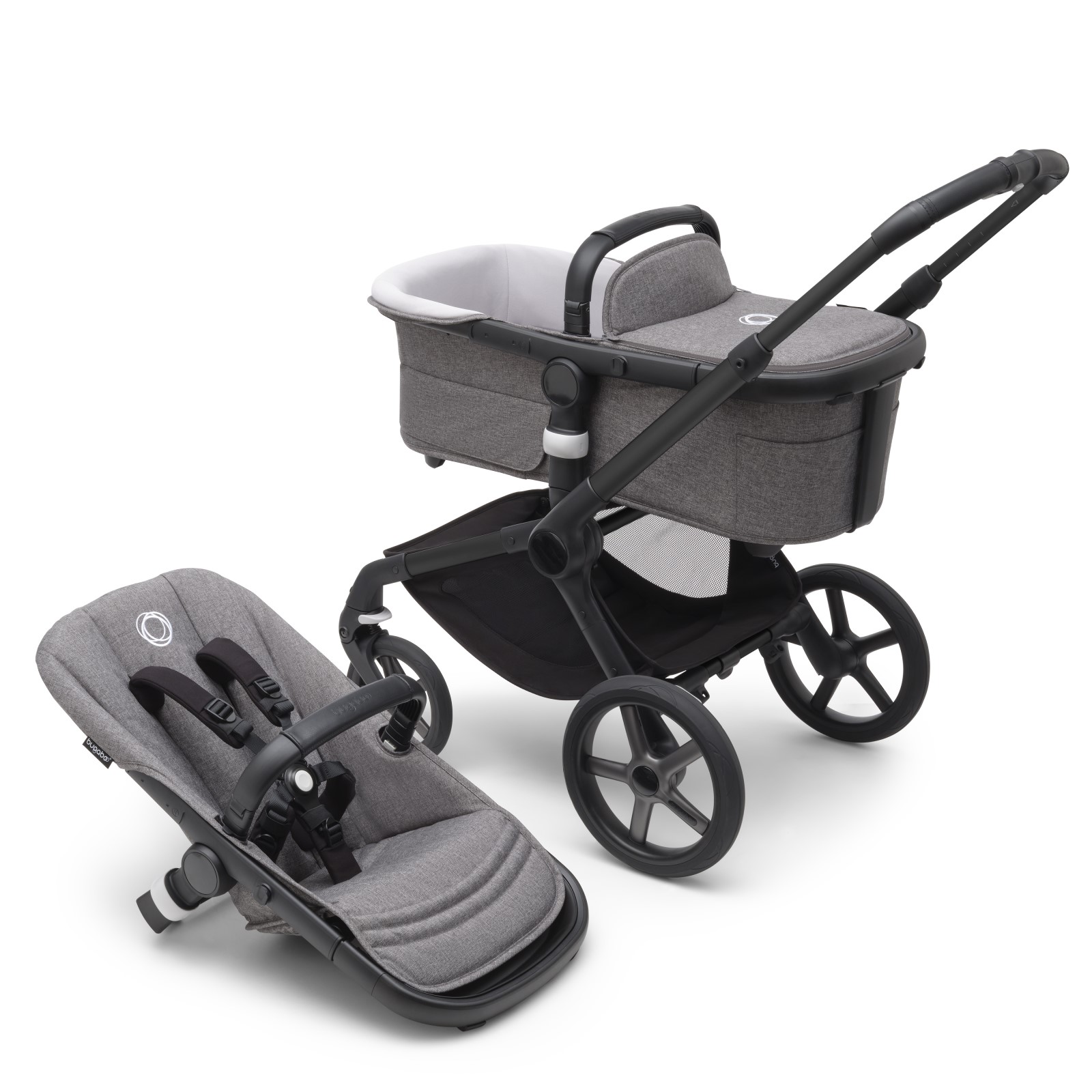 99740-BUGABOO FOX 5 BASE NEGRA - GRIS MELANGE(3-0)-0